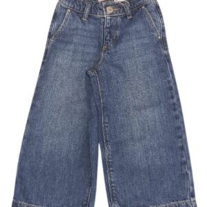 Jeans a gamba larga e elastico dietro 100% cotone
