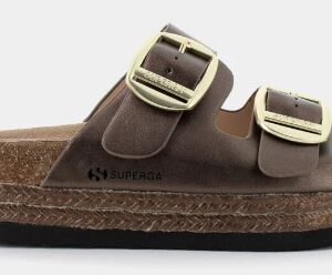 Sandalo bronzo con doppia fascia regolabile