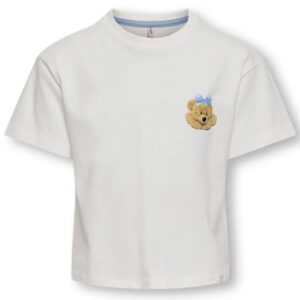 T-Shirt binca con stampa frontale e posteriore 100% cotone