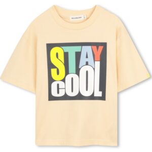 T-shirt gialla con stampa frontale (2 anni - 8 anni) - 100% cotone