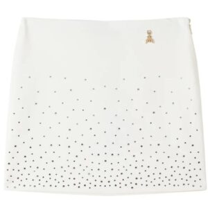 Gonna corta bambina con strass panna (8 anni - 16 anni) 95% poliestere 9% elastan