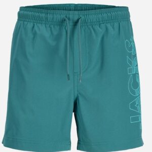 Boxer mare ottanio con logo laterale 100% poliestere