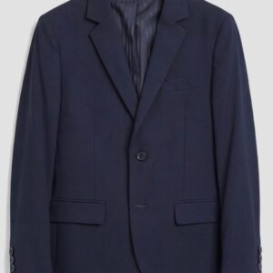 GIACCA REGULAR FIT IN MISTO VISCOSA ELASTICIZZATA BLU