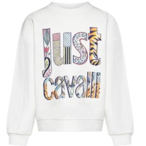 Felpa bianca con scritta colorata (8 anni - 14 anni) 100% cotone