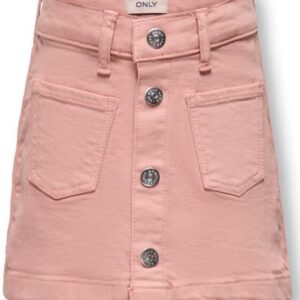Minigonna rosa di jeans  99% cotone 1% elastan
