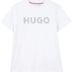 T-shirt bianca con logo (8 anni - 16 anni) 100% cotone