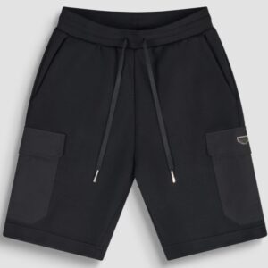 PANTALONCINI FELPA TASCONATO NERO