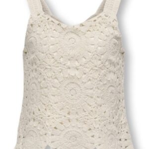 Top panna in pizzo  60% cotone 40% acrilico