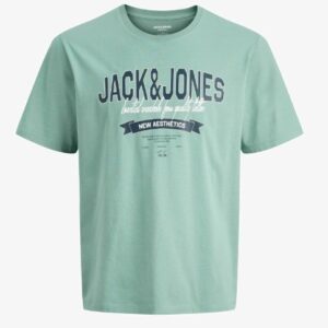T-Shirt verde con stampa frontale 100% cotone