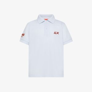 Polo in piquet di cotone bianco (2 anni - 16 anni) 95% cotone 5% elastan