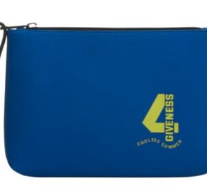 Pochette in neoprene bluette