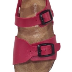 Sandalo rosso con fascia regolabile