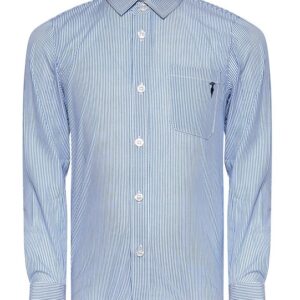 Camicia a righe blu (8 anni - 16 anni)100% cotone