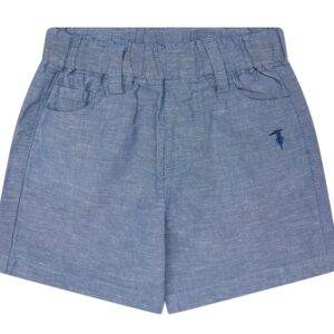 Bermuda color jeans leggeri (6 mesi - 6 anni) 55% lino 45% cotone