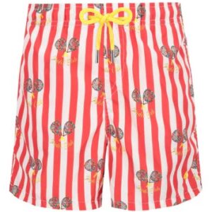 Boxer mare bianco con lighe rosse (4 anni - 16 anni) 100% poliestere