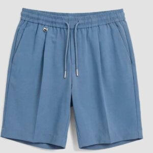 PANTALONI CORTI REGULAR FIT IN VISCOSA ELASTICIZZATA