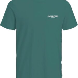 T-Shirt verde con logo piccolo 100% cotone
