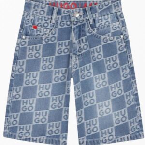 Shorts denim logato (8 anni - 16 anni) 100% cotone