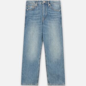 Jeans relaxed fit effetto sbiadito 100% cotone