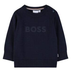 Maglione blu navy per neonato (6 mesi - 3 anni) 100% cotone