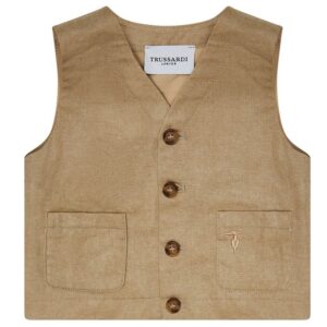 Gilet elegante beige (6 mesi - 6 anni)100% cotone