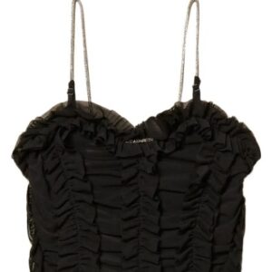Top in tulle nero (8 anni - 16 anni) 95% poliestere 5%elastan