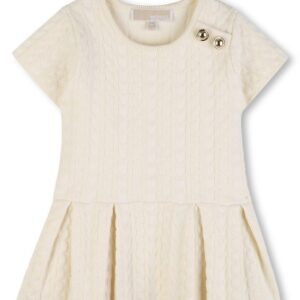 Abito in maglia crema (6 mesi - 3 anni)62% viscosa 28% poliestere 8% poliammide 2% elastan