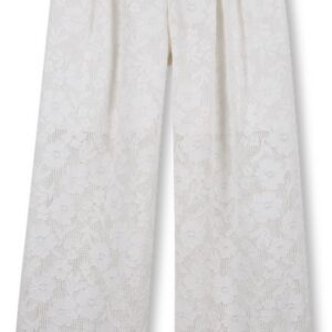 Pantalone da cerimonia in pizzo bianco (4 anni - 14 anni) 41% cotone 32% poliammide 20% viscosa 5% lyocell 2% modal