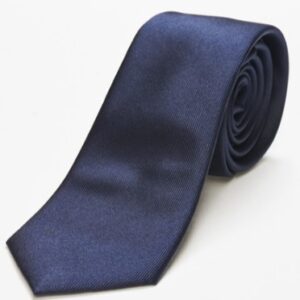 CRAVATTA IN TWILL DI SETA BLU