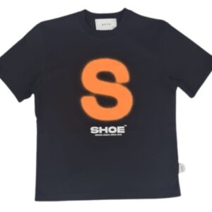 T-shirt nera con logo (8 anni - 16 anni)