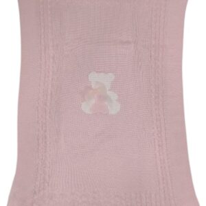 Copertina rosa con orso in filo