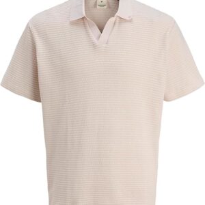 Polo panna motivo jacquard 70% Cotone, 20% Poliestere, 10% Viscosa