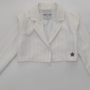 Giacca panna cropped (10 anni - 16 anni)65% poliestere 30% nylon 5% spandex