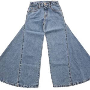 Jeans a gamba larga (8 anni - 16 anni) 100% cotone