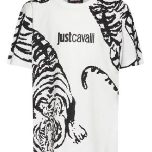 T-shirt bianca con stampa frontale e dietro (8 anni - 14 anni) 100% cotone