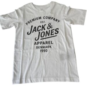 T-Shirt bianca con big stampa frontale 100% cotone