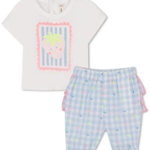 Completo t-shirt/ pantalone (3 mesi - 18 mesi) 100% cotone
