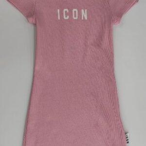 Abitino rosa casual a costine (6 anni  - 16 anni) 100% cotone