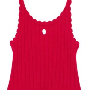 Top cropped a costina magenta (8 anni - 16 anni) 54% viscosa 46% poliammide