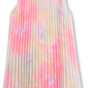Abito plissettato multicolor (4 anni - 10 anni) 100% poliestere