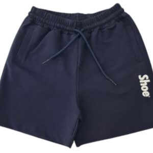 Bermuda jogging blu con logo laterale (3 anni  - 7 anni)