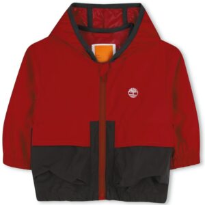 Giacche a vento rosso/blu con cappuccio (6 mesi - 3 anni)100% poliestere