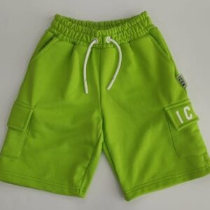 Bermuda verde tasconato (6 anni - 16 anni) 88% cotone 12% poliestere