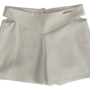 Short bianco elegante (8 anni - 16 anni) 90% poliestere 10% elestan