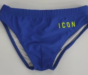 Costume bluette slip logo dietro (6 anni - 16 anni) 82% poliestere 18% elastan