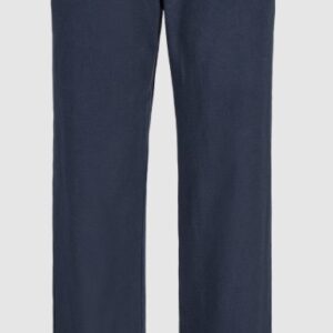 Pantaloni blu relaxed fit con elastico in vita 98% cotone 2% elastan