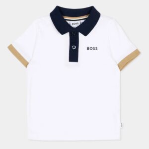 Polo per neonato multicolor con stampa logo sul petto (6 mesi - 3 anni) 96% cotone 4% elastan
