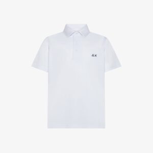 Polo in jersey di cotone bianco (2 anni - 16 anni) 100% cotone