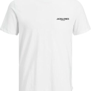 T-Shirt bianca con logo piccolo 100% cotone