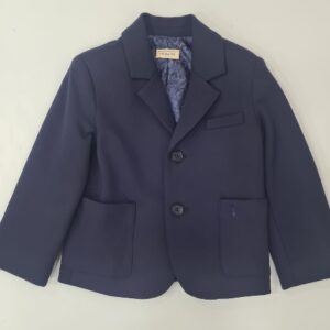 Giacca blu in maglia (6 mesi - 6 anni) 62% viscosa 32% nylon 6% elastan